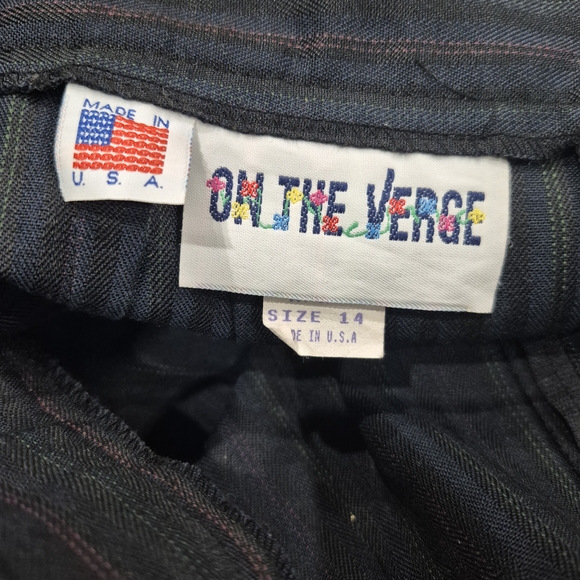 ​Vintage Long Pinstripe Pencil Skirt - Dark Academia / Career Wear - Picture 6 of 9